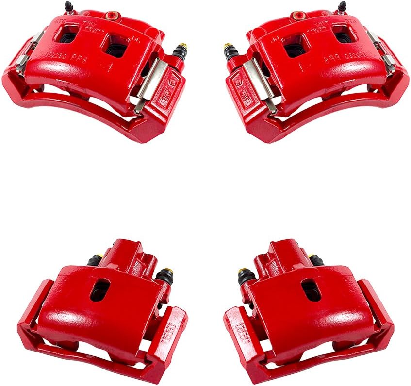 Red Powder Coated Caliper Assembly Set Kit J17392
