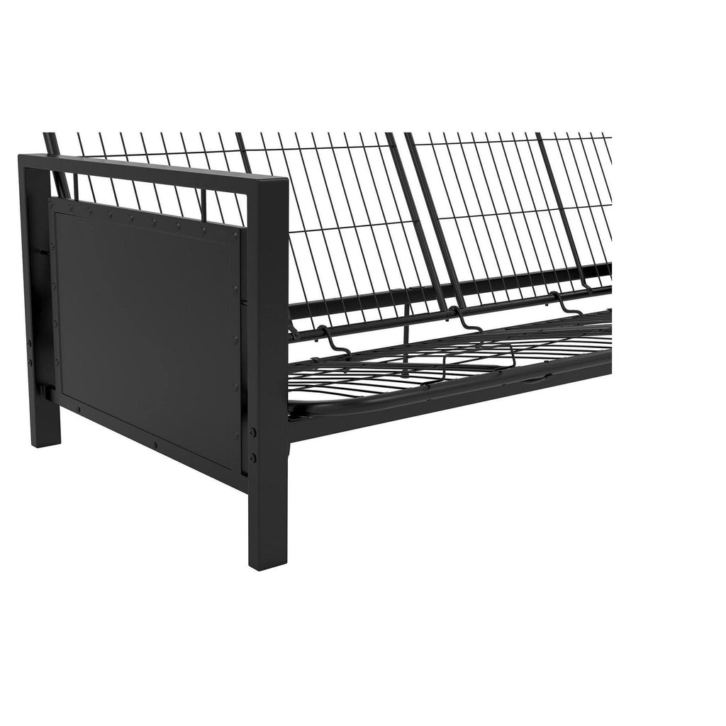 Black Metal Futon Frame T591