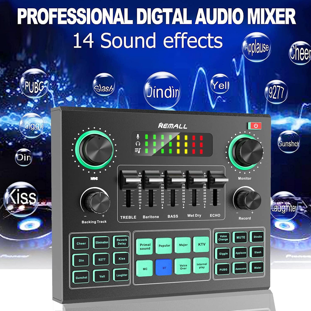 Audio Interface Mixer Sound Effects Board F7402