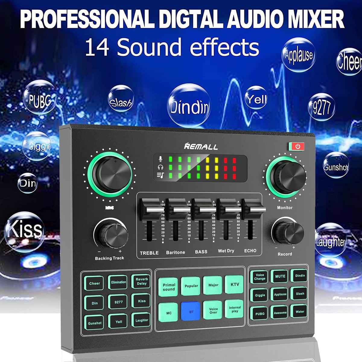 Audio Interface Mixer Sound Effects Board F7402