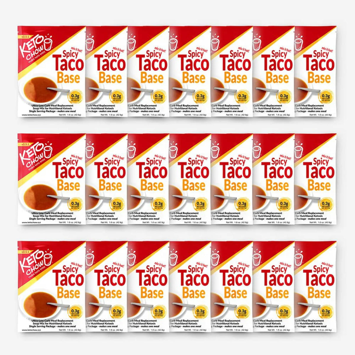 Keto Chow Go Pack 21 singles Soup X99148