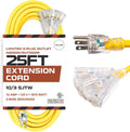 Yellow 15 AMP Outdoor Extension Cord with 3 Power Outlets V202000