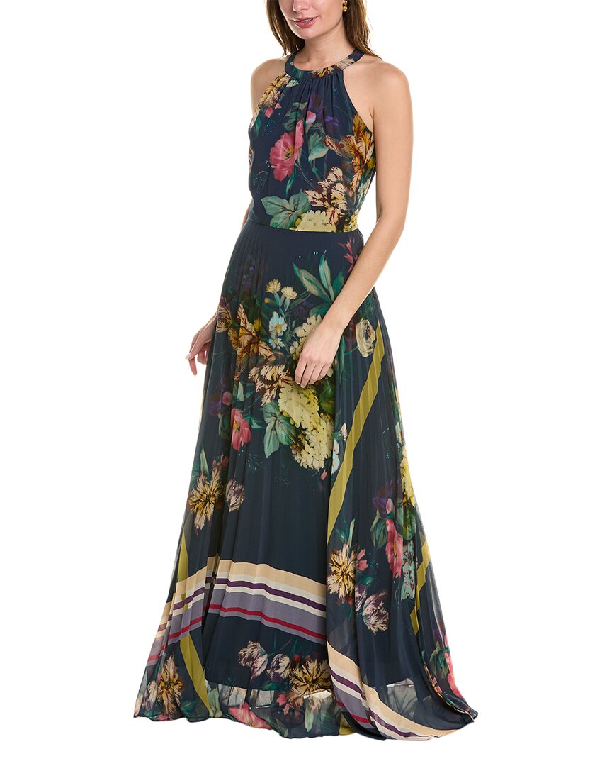 Blue Chiffon Gown L7375