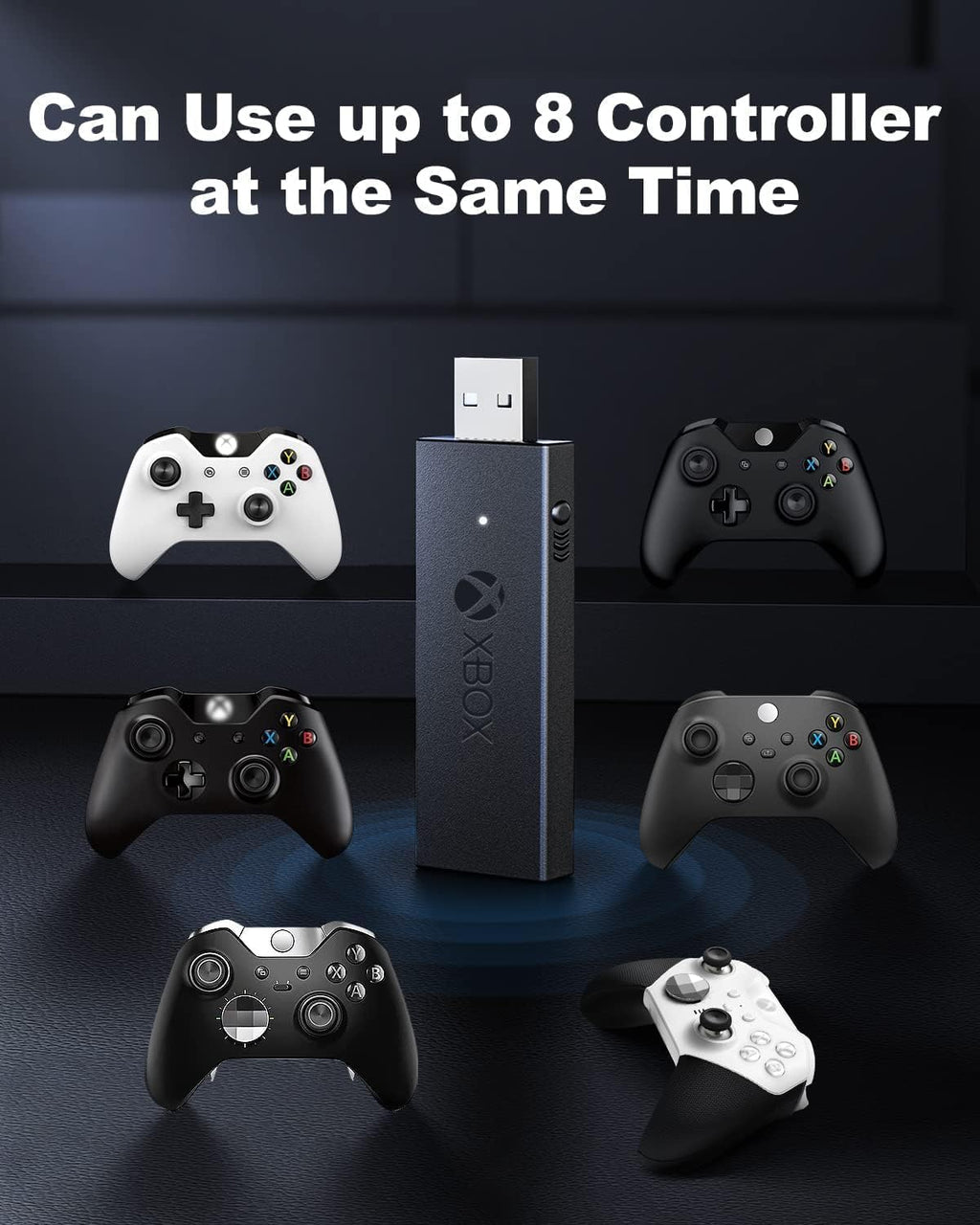 Black Wireless Adapter for Xbox One Controller X9998