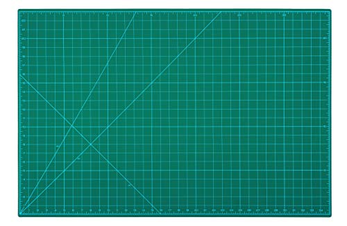 36" x 24" Self-Healing Double-Sided Cutting Mat Green L4356