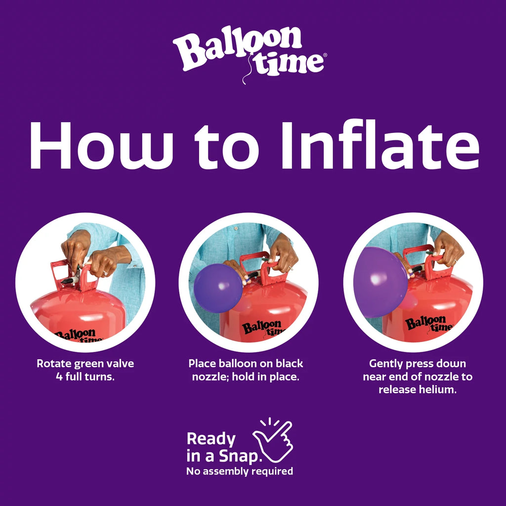 12in Helium Tank Kit with Latex Balloons Q261
