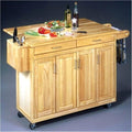 Kitchen Cart with Breakfast Bar D354