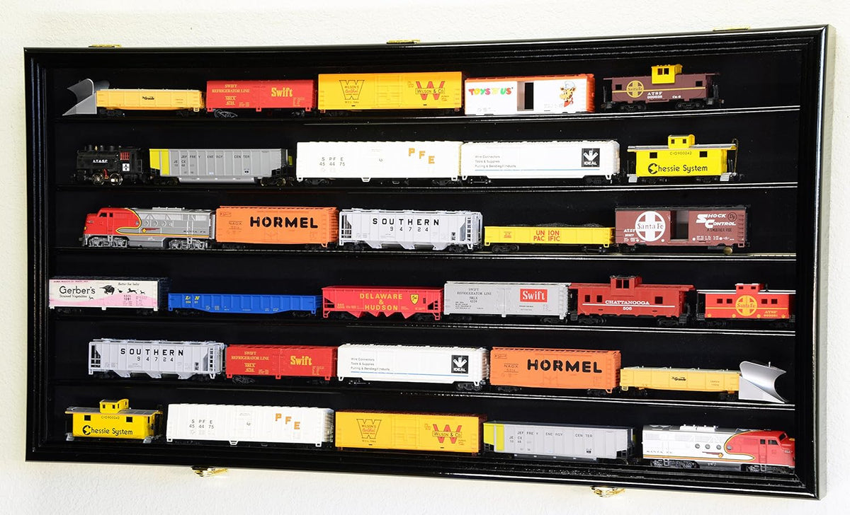 HO Scale Model Train Display Case Cabinet Wall Rack with Lockable W282336