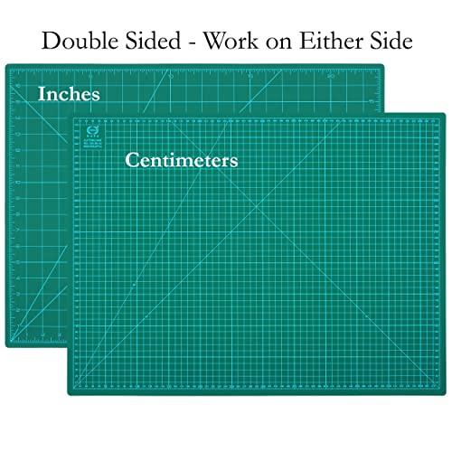 36" x 24" Self-Healing Double-Sided Cutting Mat Green L4356