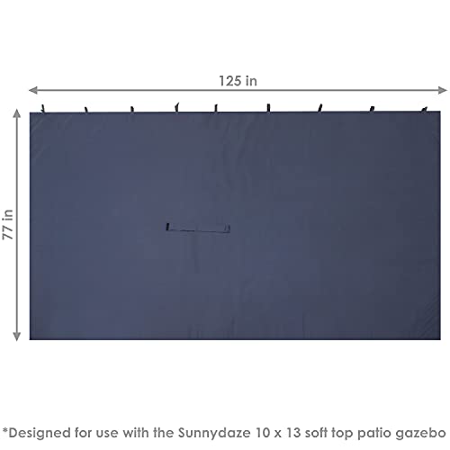 Tan 4-Piece Polyester Gazebo Sidewall Set Z572