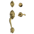 Antique Brass Double Cylinder Handleset K6396