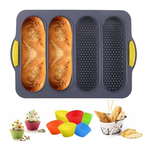 Silicone Loaf Pan with 6 Muffin Cups, Nonstick A120