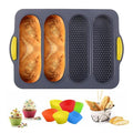 Silicone Loaf Pan with 6 Muffin Cups, Nonstick A120