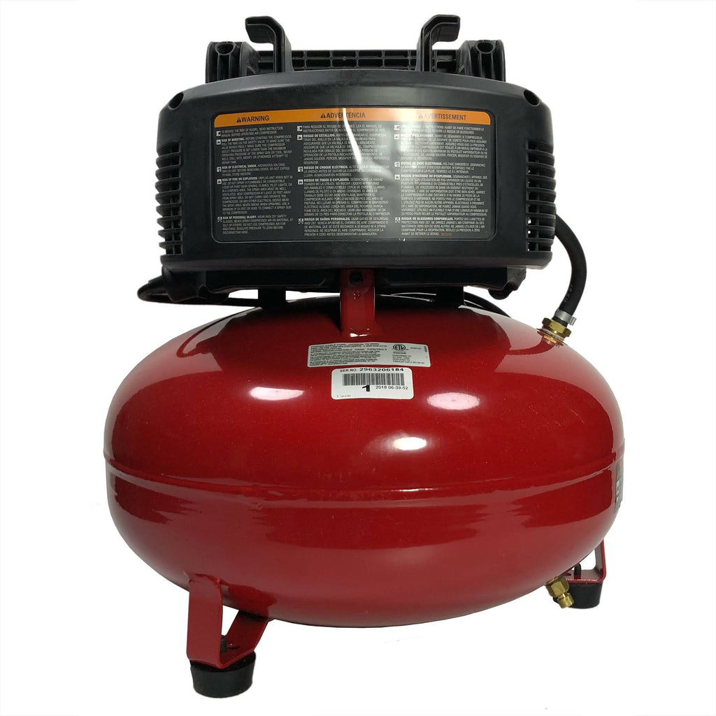 Oil-Free Pancake Air Compressor, 0.8 HP, 6 gal W162