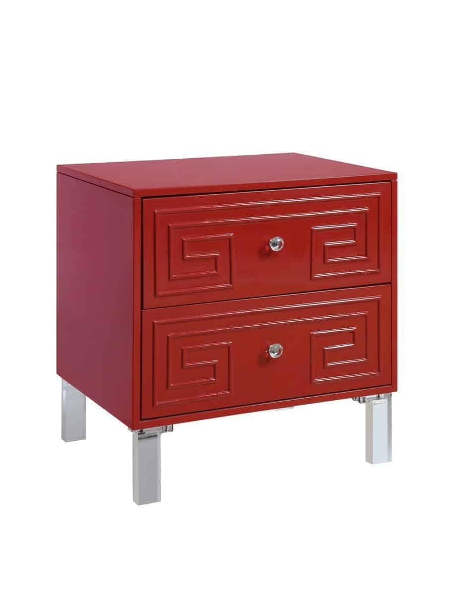 Contemporary 2 Drawer Side Table E7544