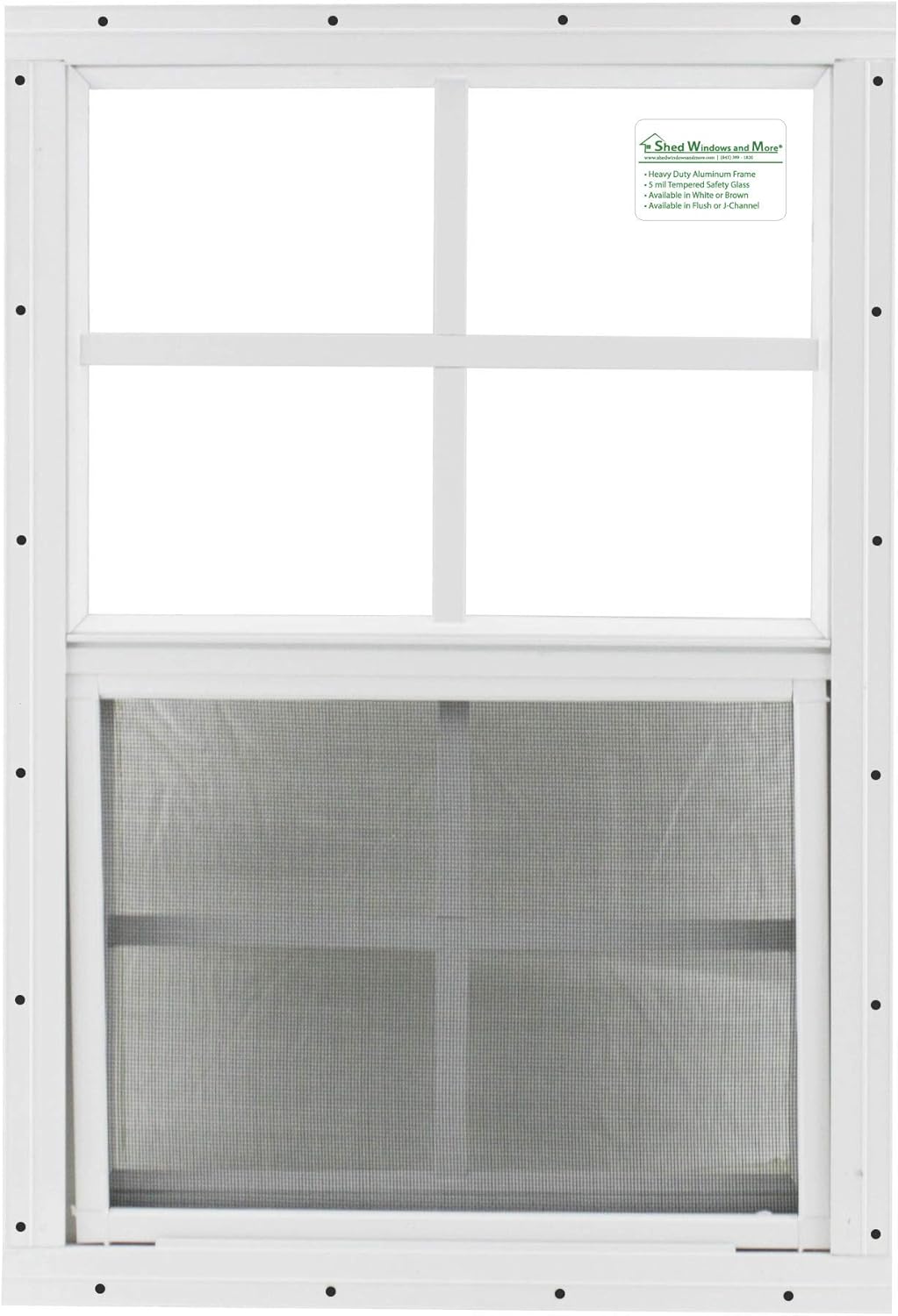 12 X 18 White Flush Playhouse Window K5180