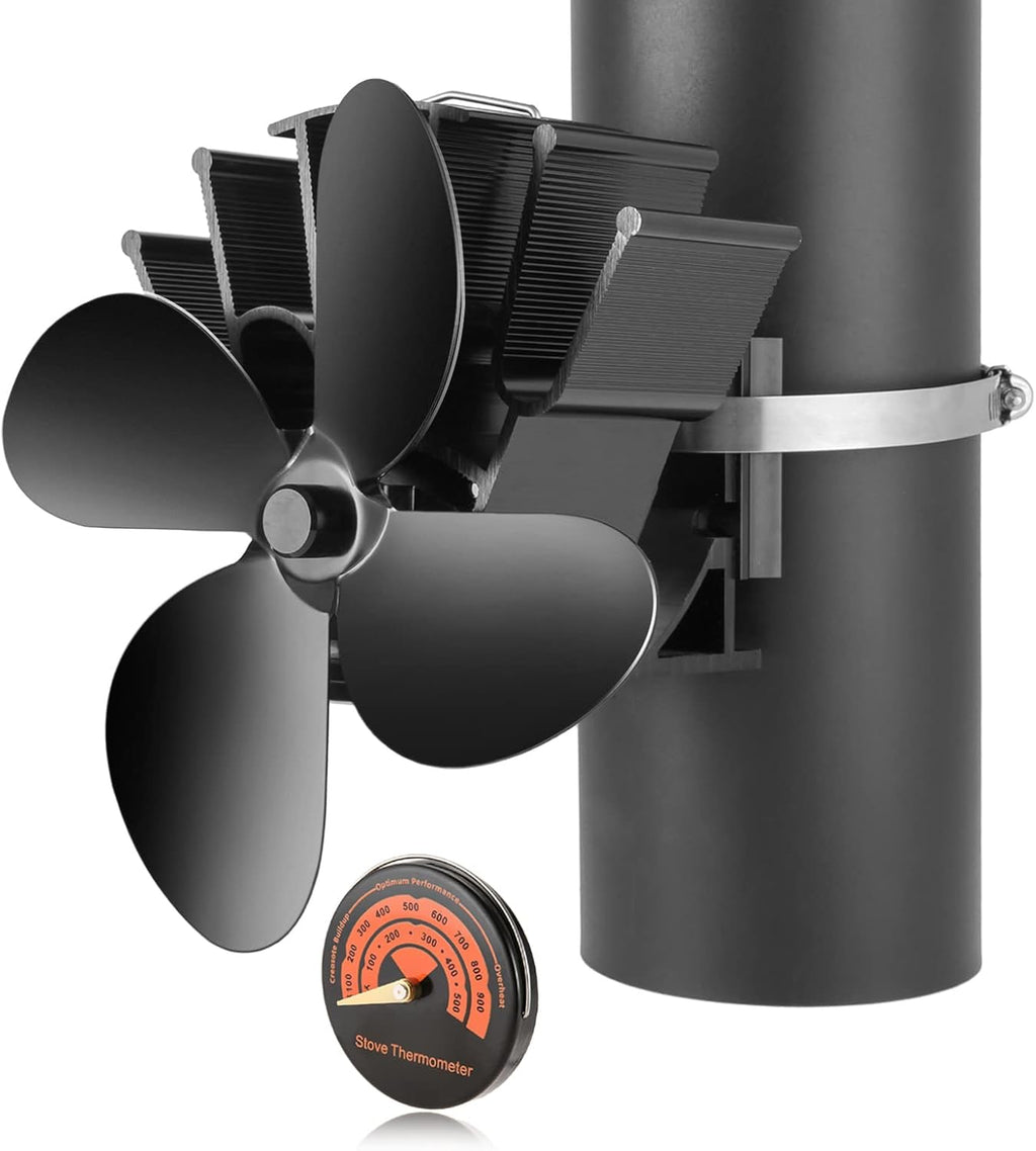 4 Blade Heat Activated Stove Fan Pack of 2 D838904