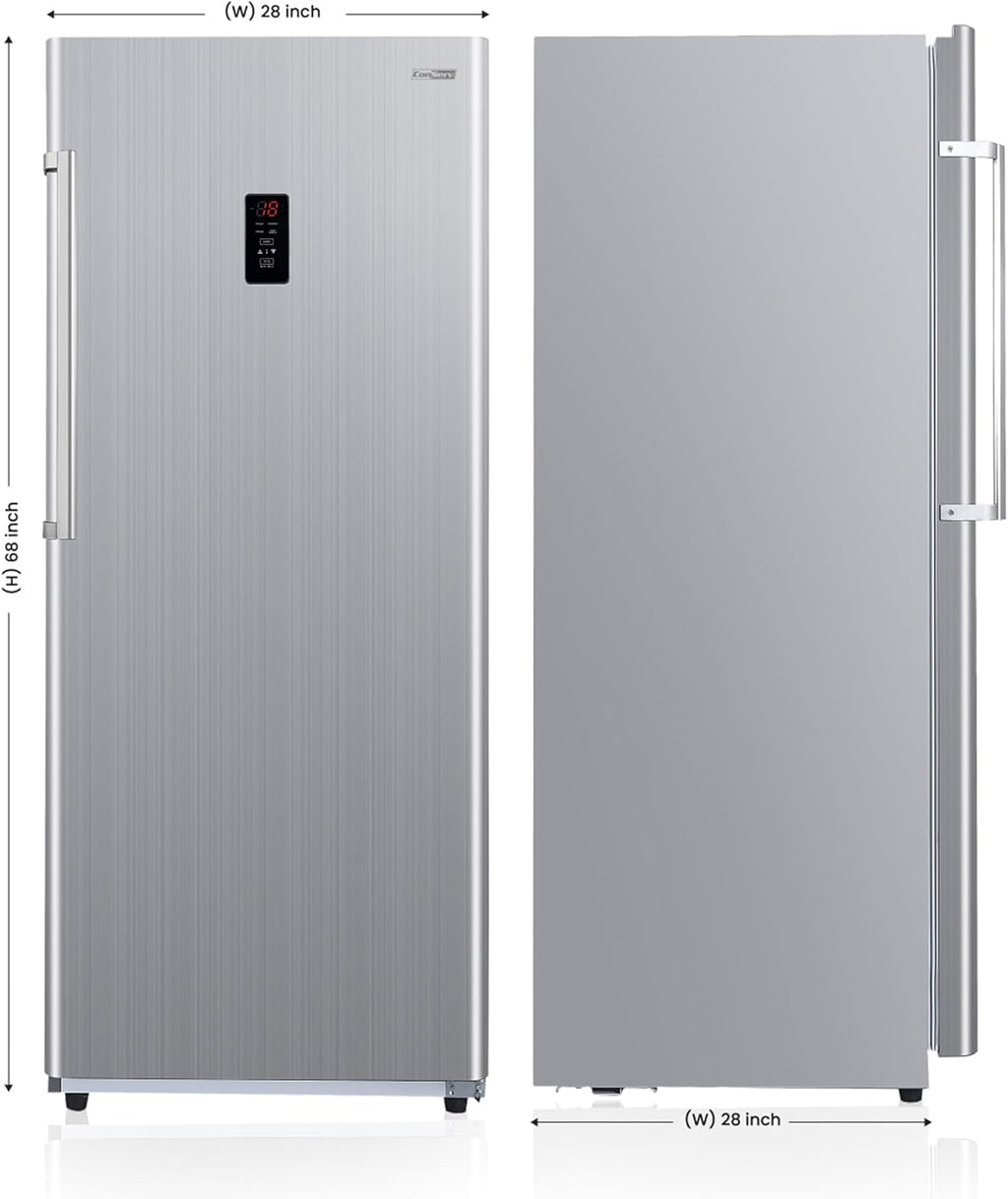 28in Wide Stainless Upright Freezer E70443