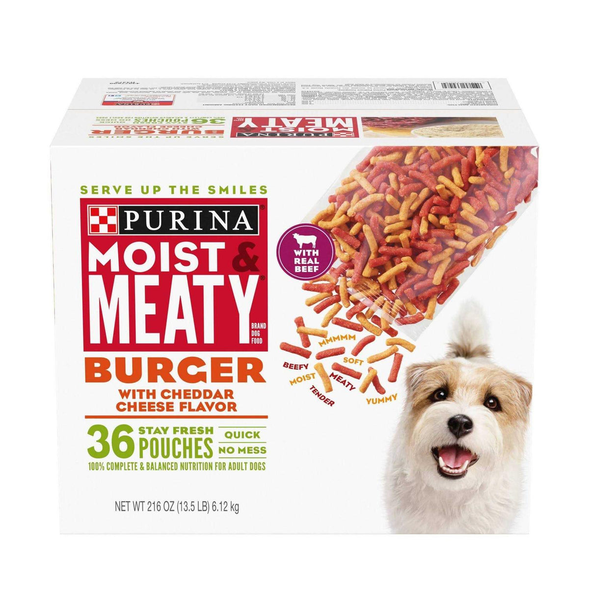 Moist & Meaty Burger with Cheddar Cheese Flavor Dry Dog Food Q8566