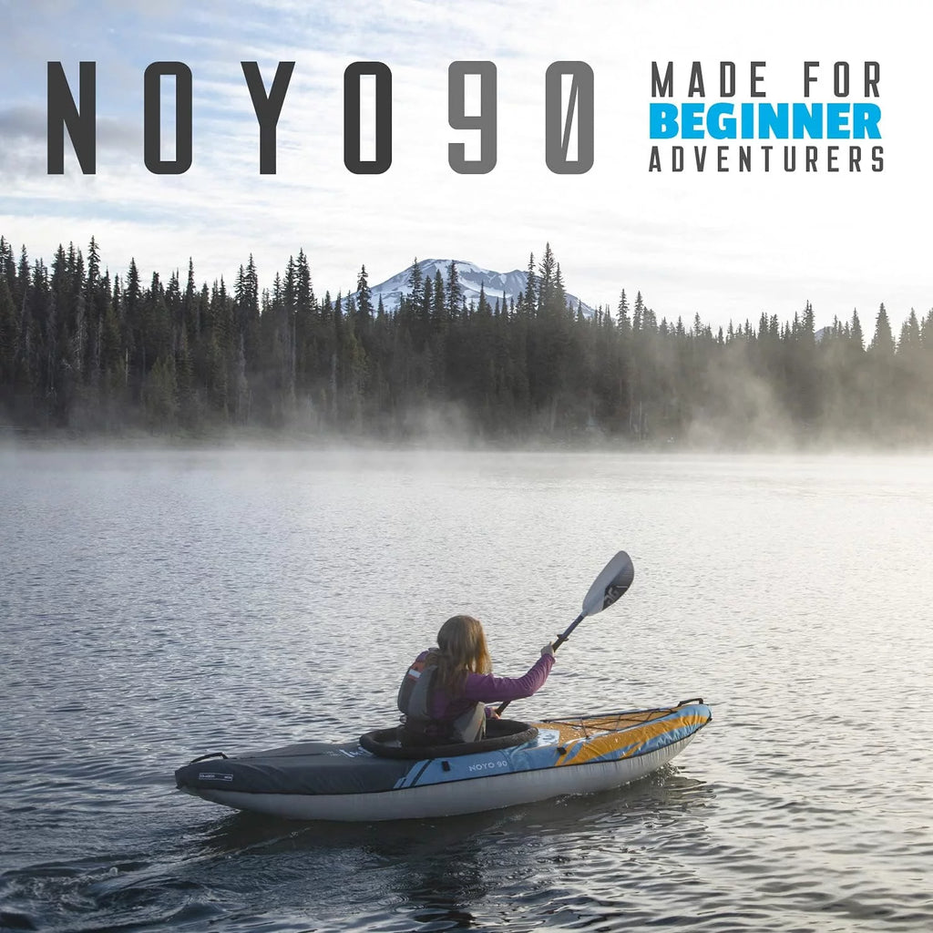 Open Box Inflatable Kayak 1 Person Touring Kayak with Cover H25629