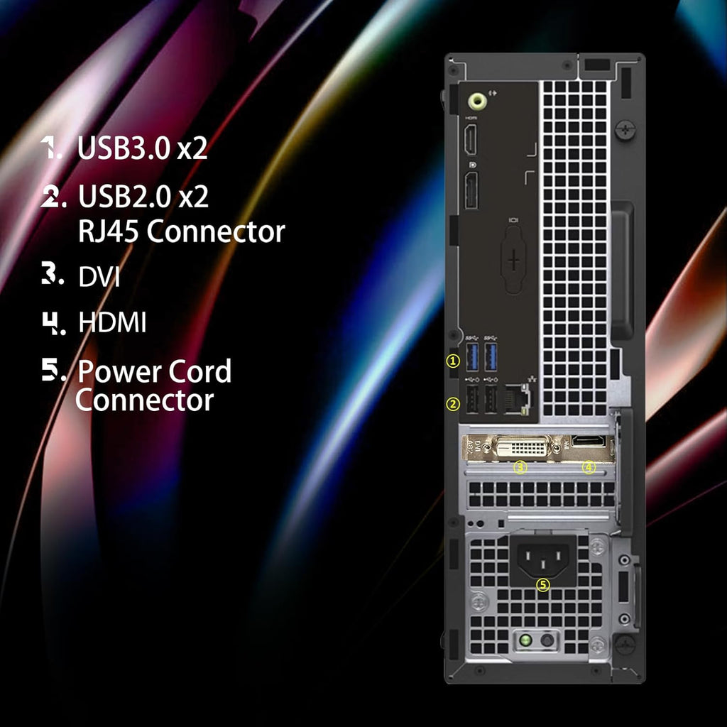 RGB Gaming Desktop Computer, Intel Quad Core I5-6500, GeForce GT 1030 2G GDDR5, 32GB Memory, 1T SSD, Win 10 Pro C68363