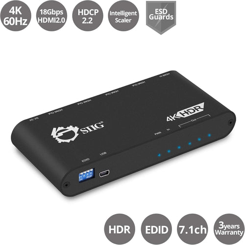 1x4 HDMI 4K 60Hz HDR Splitter Z743001