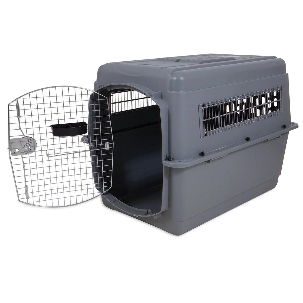 Gray 40" Dog Crate Pet Carrier E30204