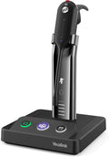 Wireless Headset with Microphone for Computer PC Laptop Teams Certified Headset Office IP VoIP Phones Noise Canceling Mic Single Ear Headset with Charge Stand H664563