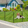 10 Panels 33 in x 24 ft Rustproof Metal Garden Fence X300