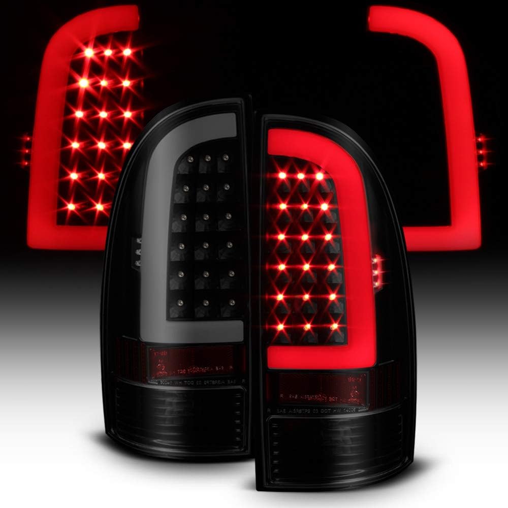 Black Smoked LED Tail Lights Left+Right L356