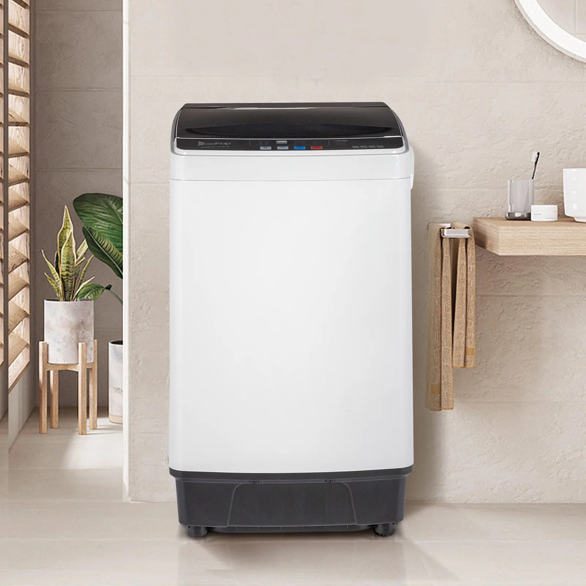 17.6 Lbs Capacity Top Load Portable Washing Machine with LED Display U582561