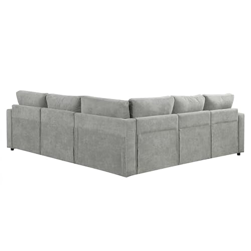 Corduroy U Shaped Convertible Sectional Sofa with Storage B9725