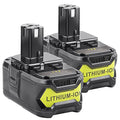 [2Pack] 18V 6.0 Ah Battery for Ryobi ONE+ System 18-Volt Cordless Tool Battery V27254
