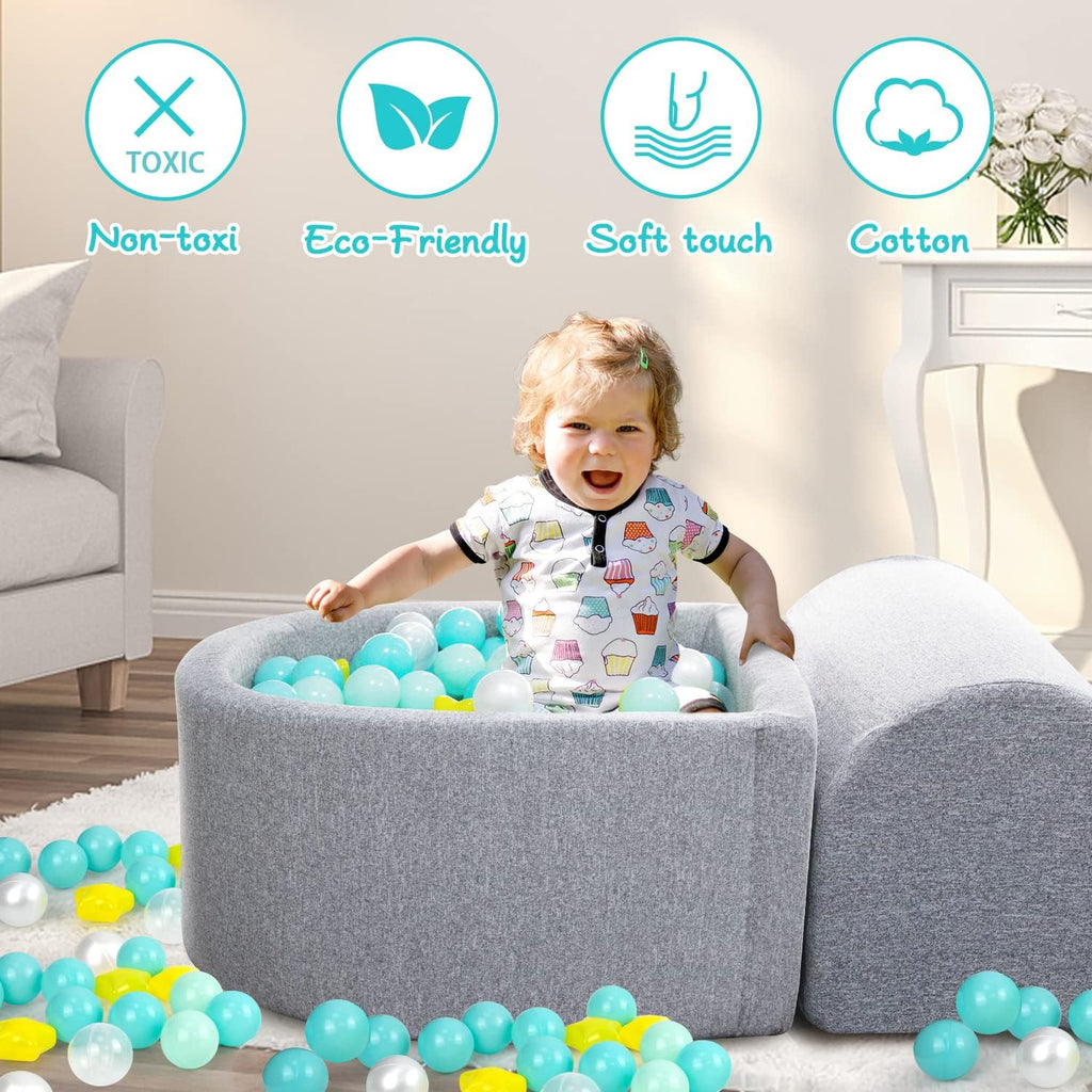 Soft Foam Climbing Blocks and Ball Pit J815462