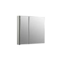 2 Door Silver Aluminum Medicine Cabinet E698409