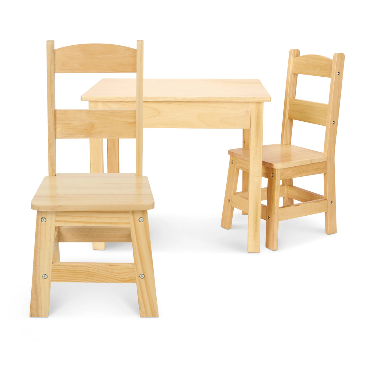 Solid Wood Table and 2 Chairs Set B23453