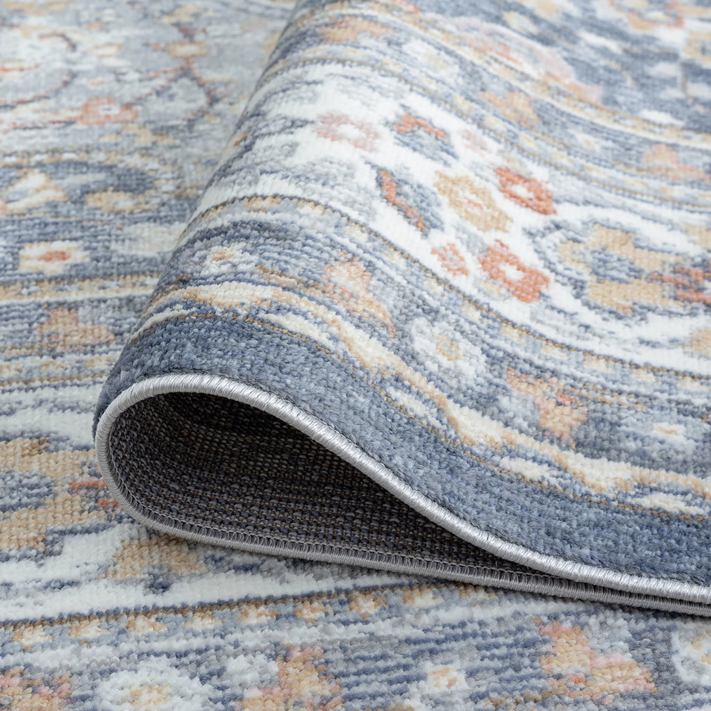 5x8 Area Rug Navy Gray I800