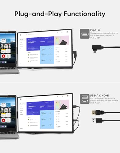 14" FHD 1200P IPS External Portable Monitor Z9940