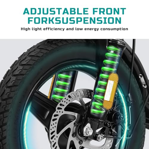 14" Foldable Electric Bike with 560W Motor and 48V Battery H408