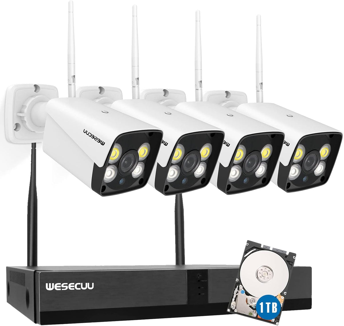 3MP Outdoor Security Camera with Floodlight C73904