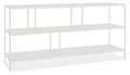 White Console Bookcase Y40209