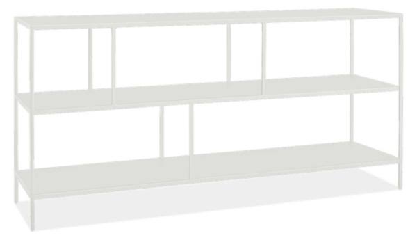 White Console Bookcase Y40209