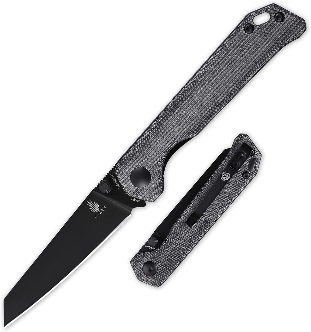 Small EDC Folding Pocket Knife with 2.8 Inches N690 Blade V8594