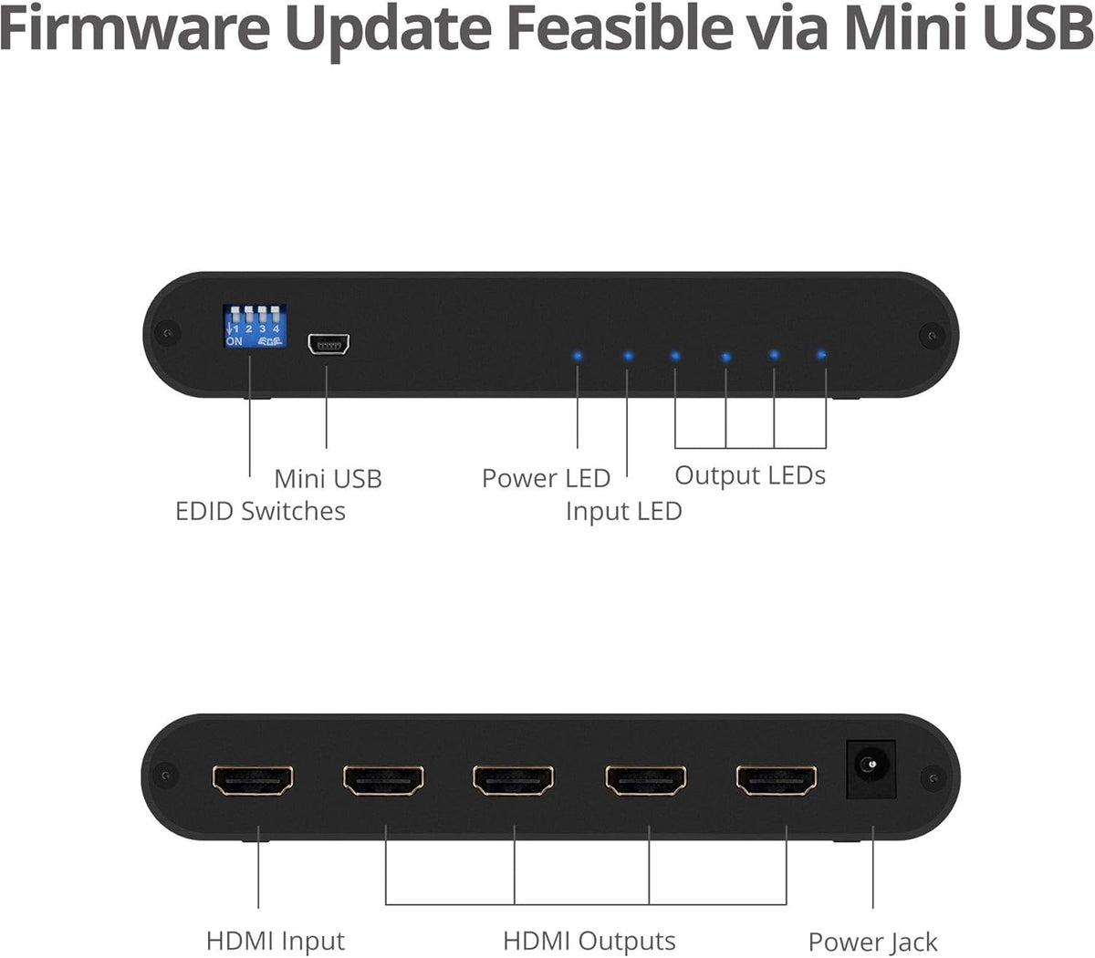 1x4 HDMI 4K 60Hz HDR Splitter Z743001