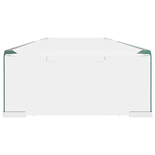 Clear Glass TV Stand 39.4"x11.8"x5.1" K68499