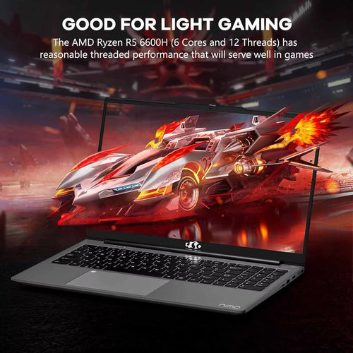 15.6" IPS FHD Gaming Laptop, AMD Ryzen 5 6600H 32GB DDR5 RAM 1TB SSD F7506