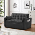 Light Gray Velvet Convertible Sleeper Sofa V218