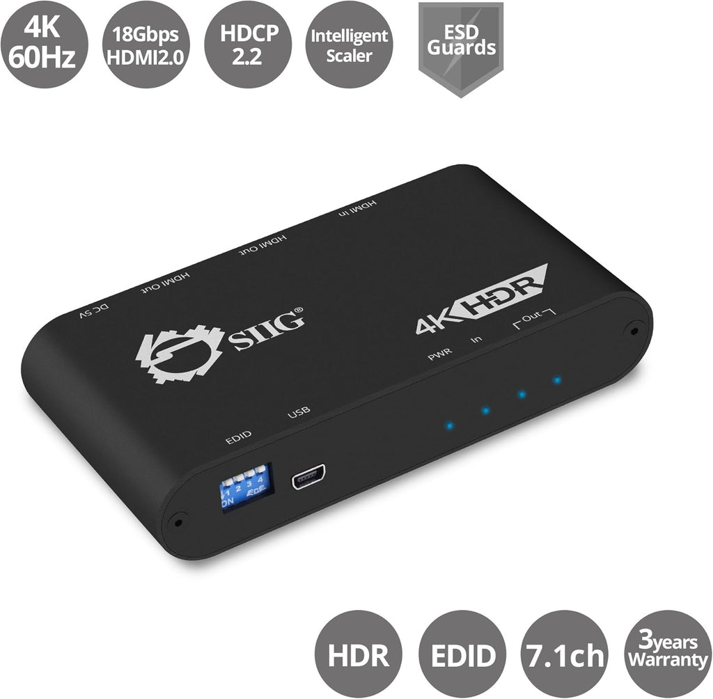 1x4 HDMI 4K 60Hz HDR Splitter Z743001
