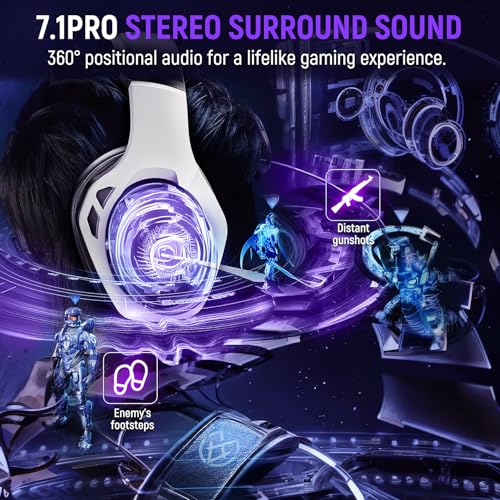 2.4GHz Wireless Gaming Headset with Noise Canceling Microphone O352836