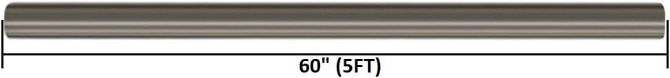 2.5 inch OD 5 feet long Stainless Steel Straight Exhaust Pipe Pack of 2 Q380696